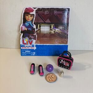 Spin Master 12" LIV Doll Bowling Night Accessory Set (2010) Complete EUC
